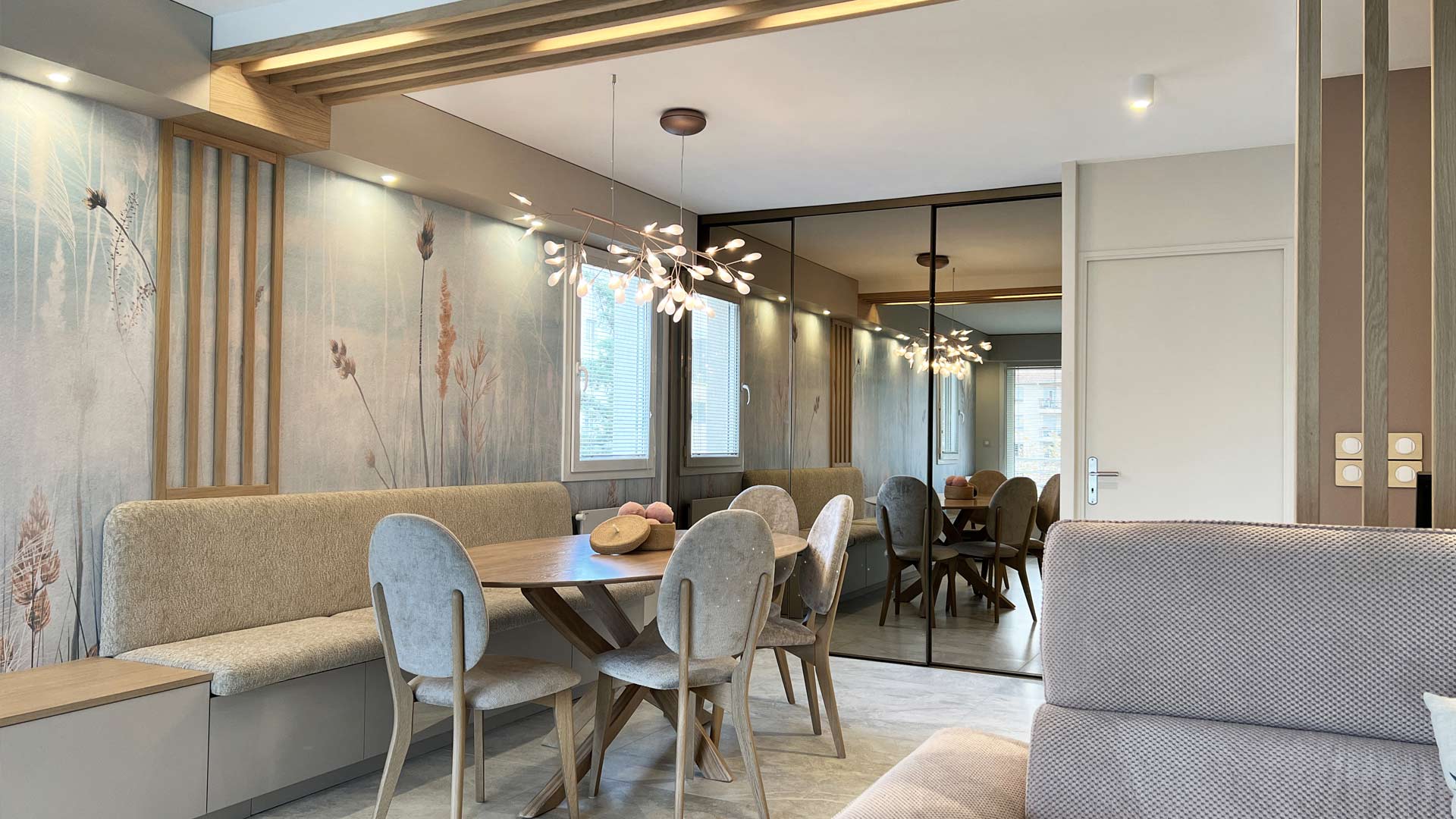 KLR : Architecture intérieur et aménagement sur mesure d'un appartement à Lyon.