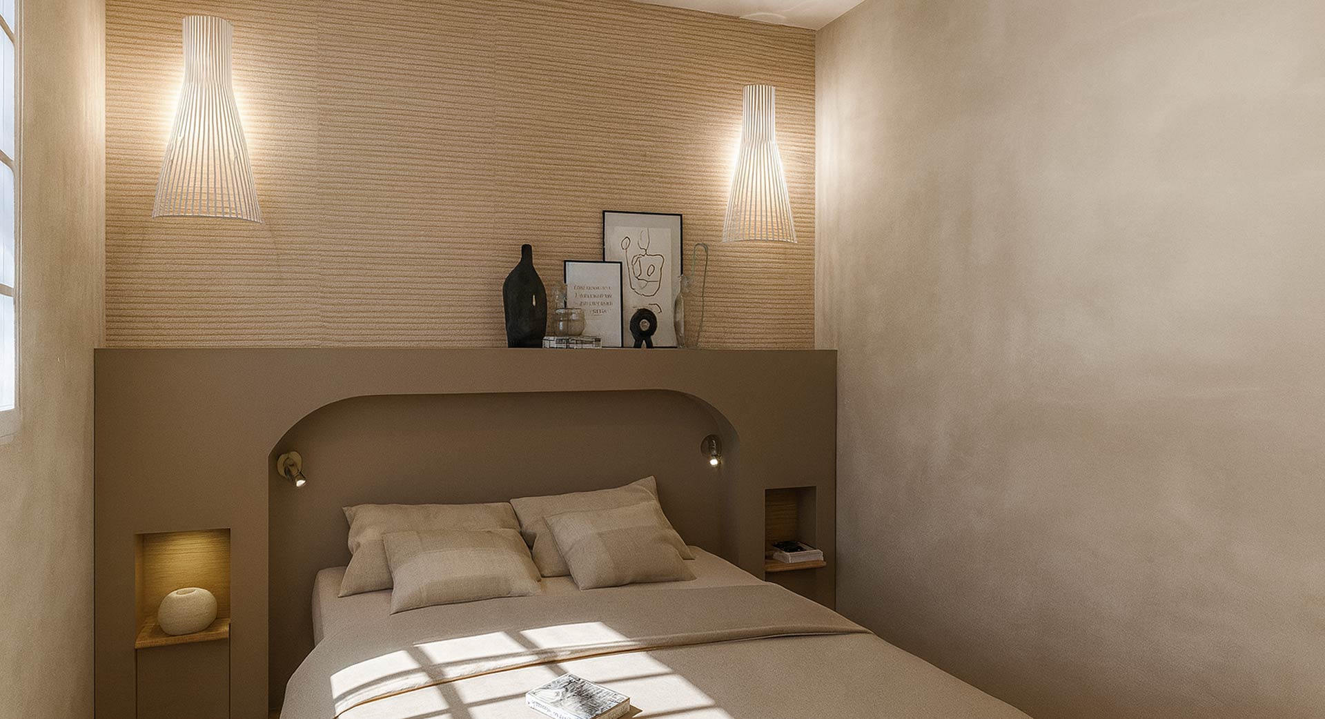 KLR : Rénovation complète et aménagement sur mesure d'un appartement de vacances à St-Raphaël dans le sud de la France.