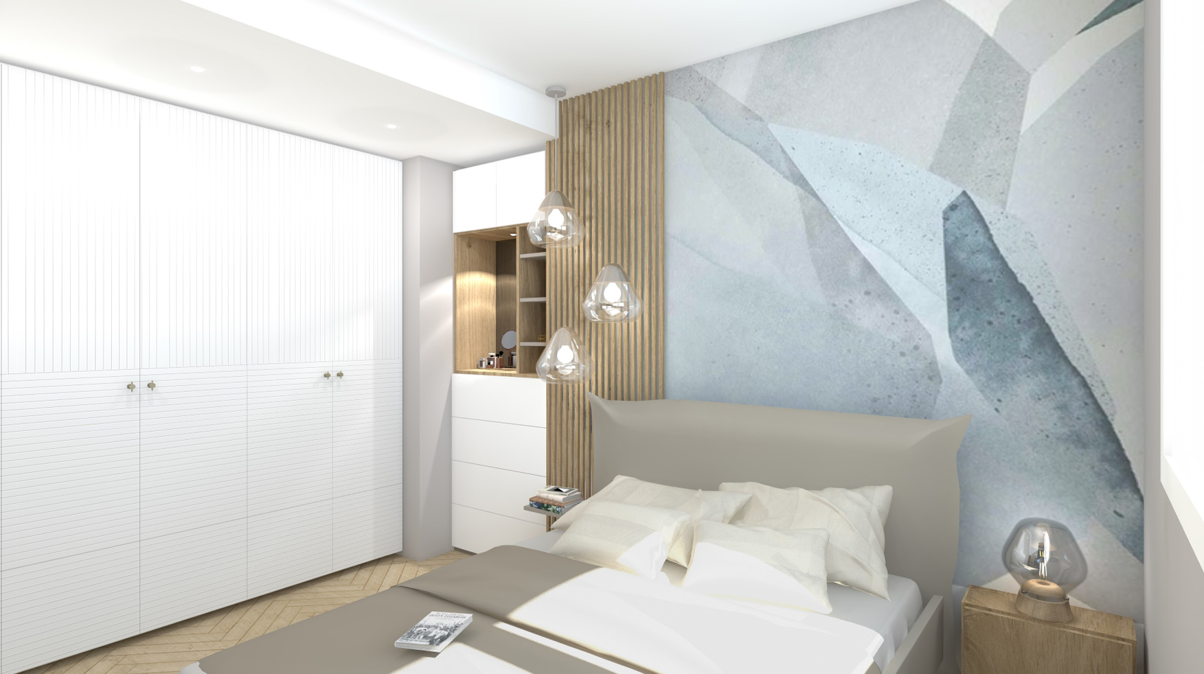 KLR : Rénovation intérieure d’un appartement à Paris, aménagement d’une suite parentale.