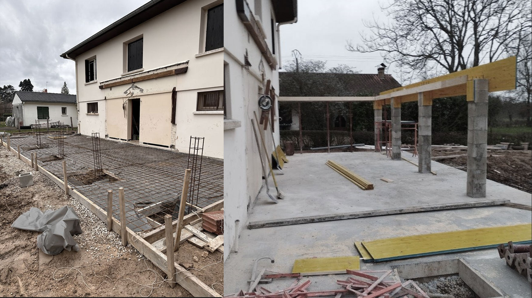 KLR : Rénovation intérieure et extérieure d'une maison à Macôn.